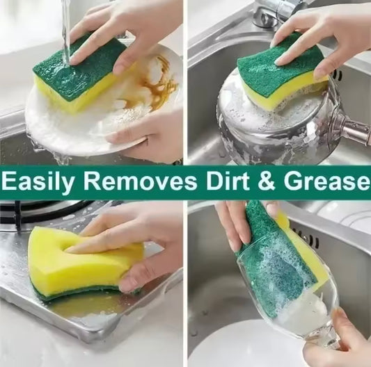 10 Kitchen Dishwashing Soft Sponge