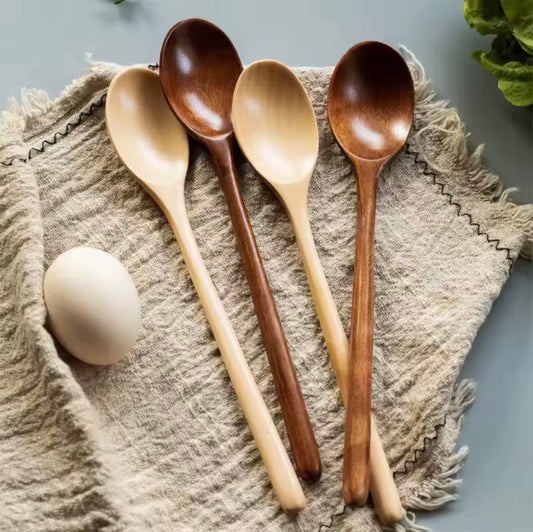 Elegant Long-Handled Wooden Spoon