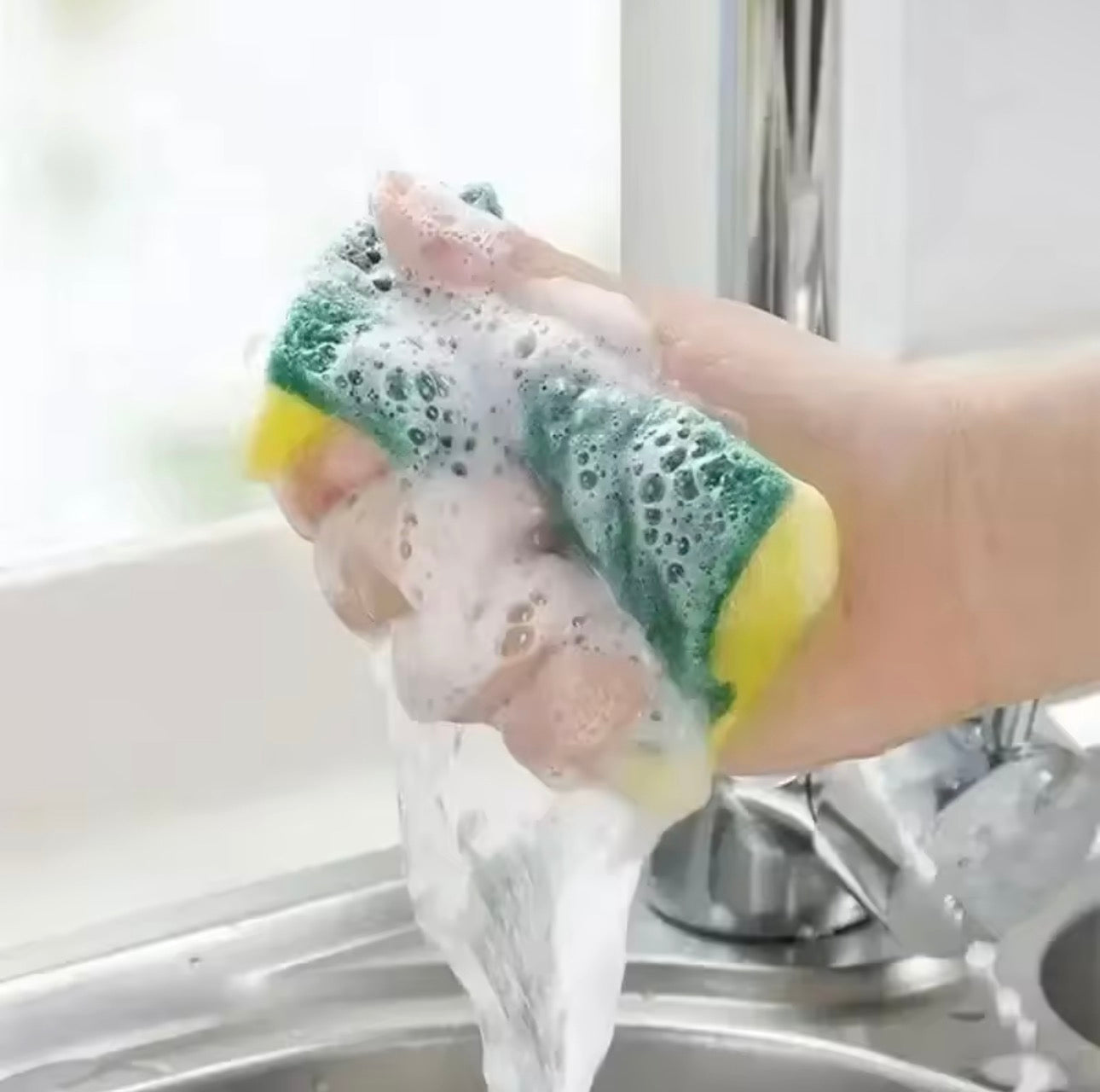 10 Kitchen Dishwashing Soft Sponge