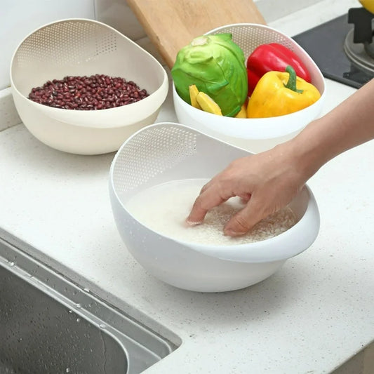 Rice Washer & Strainer Bowl